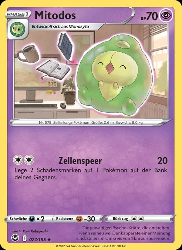 Mitodos card in German