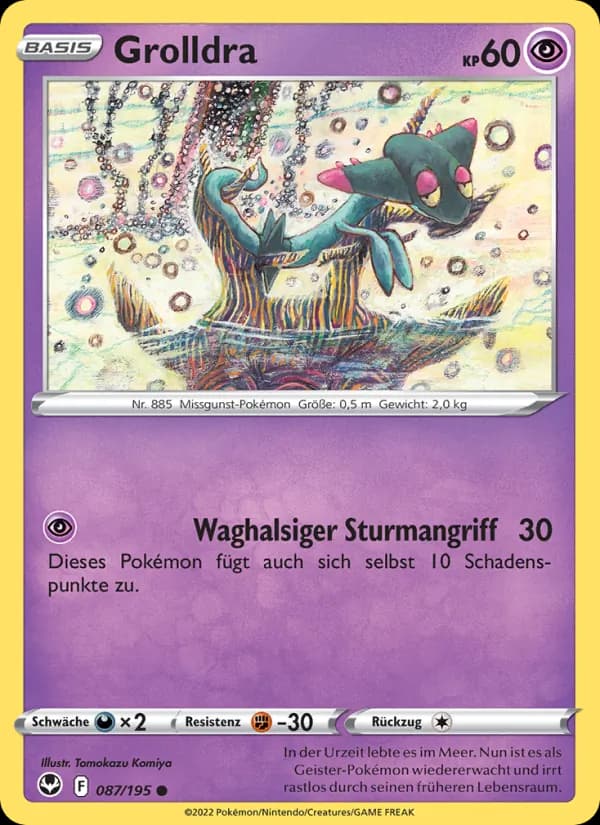 Grolldra card in German