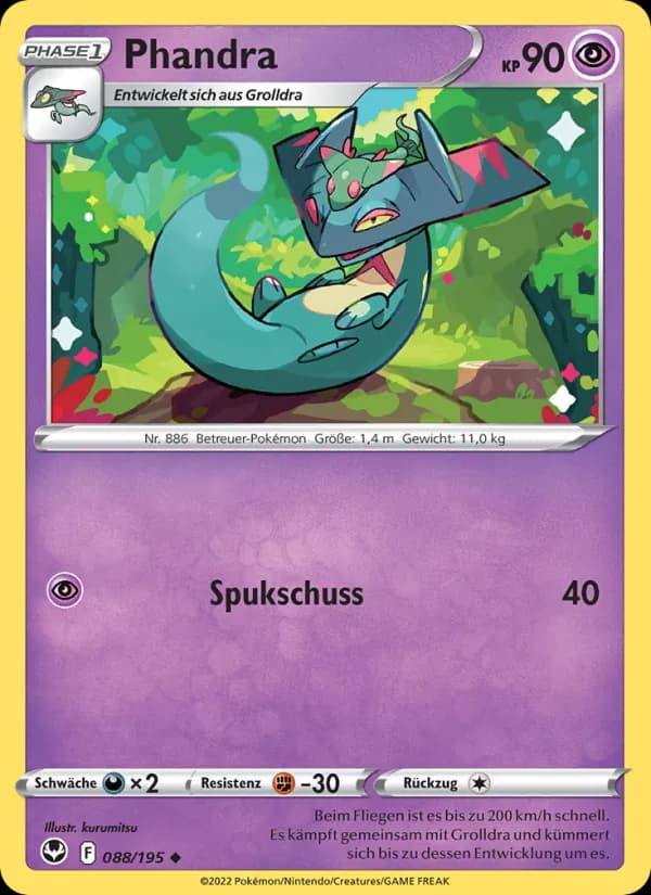 Phandra card in German