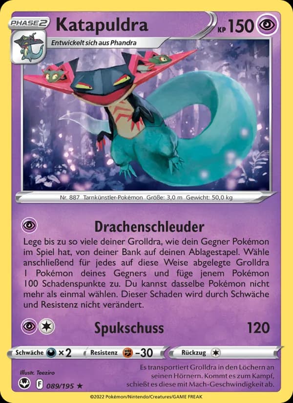 Katapuldra card in German
