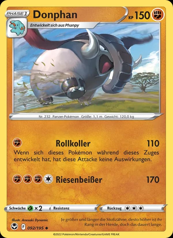 Donphan card in German