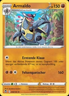 Armaldo card in German