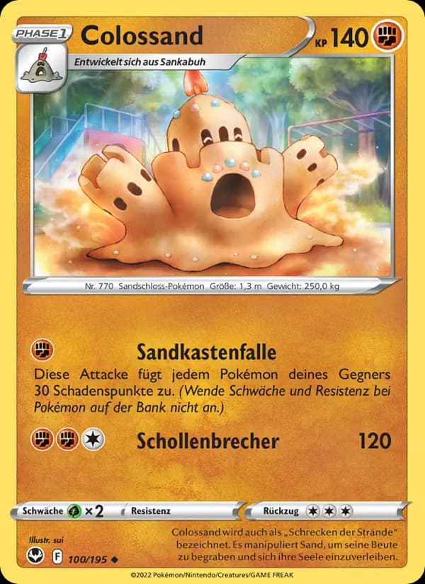 Colossand card in German