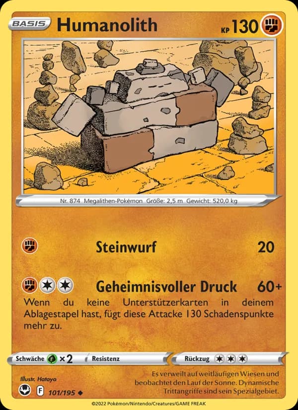 Humanolith card in German