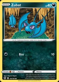 Zubat card in German