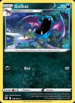 Golbat card in German