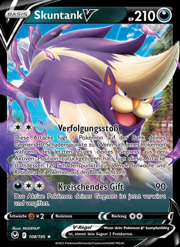 Skuntank V card in German