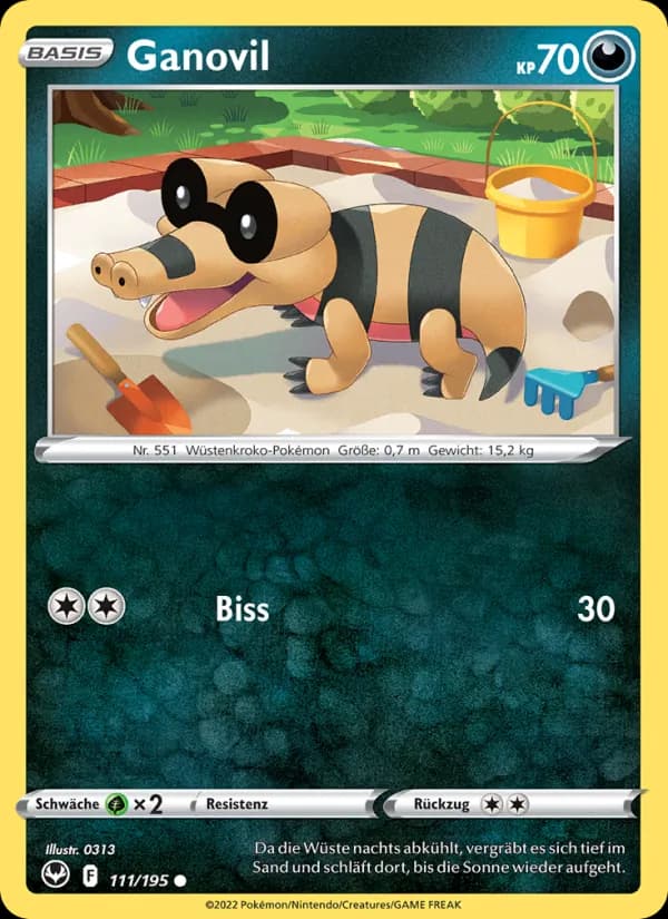 Ganovil card in German