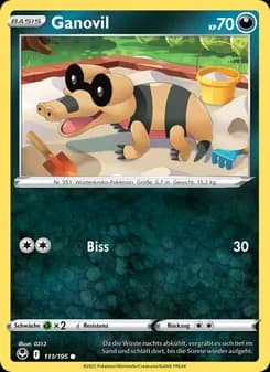 Ganovil card in German