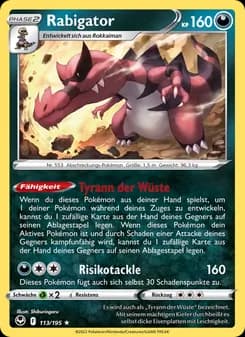 Rabigator card in German