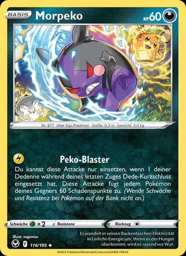 Morpeko card in German