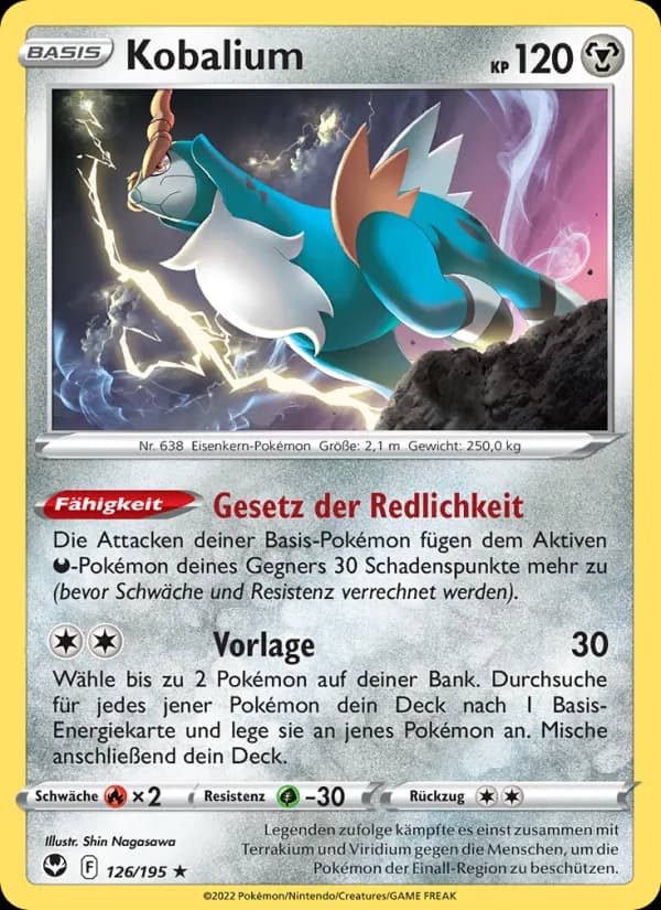 Kobalium card in German