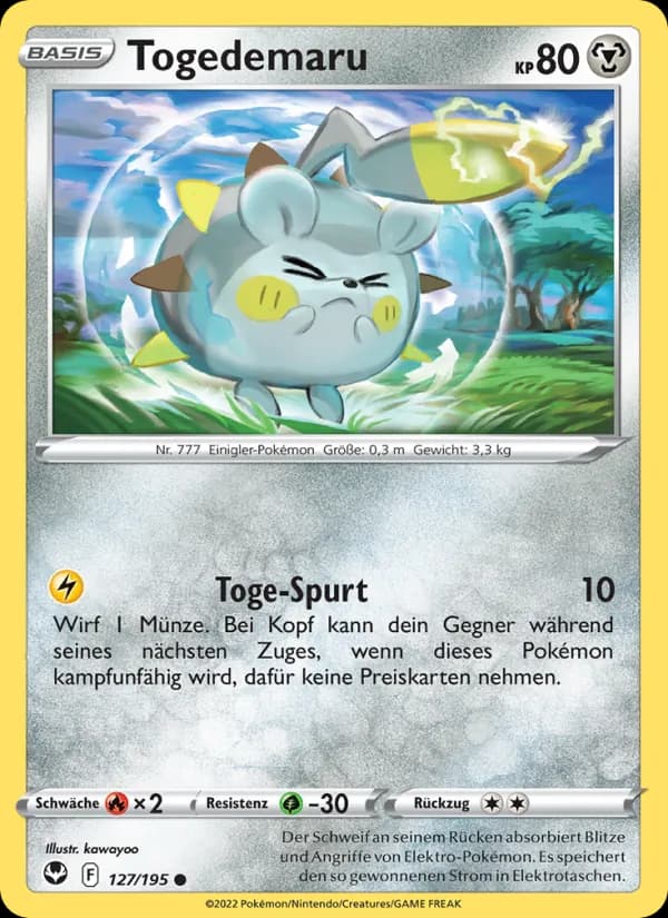 Togedemaru card in German