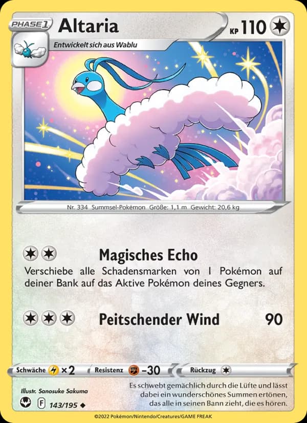 Altaria card in German
