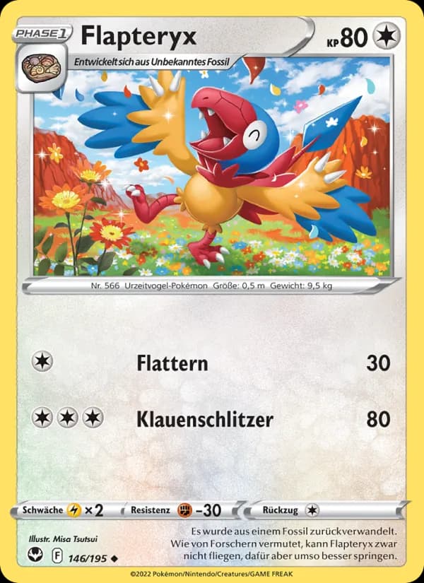 Flapteryx card in German