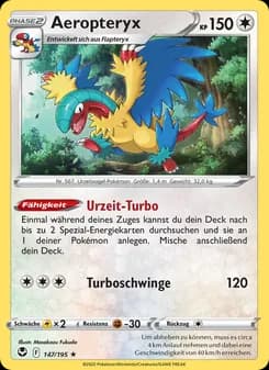 Aeropteryx card in German
