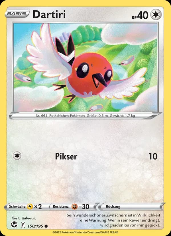 Dartiri card in German