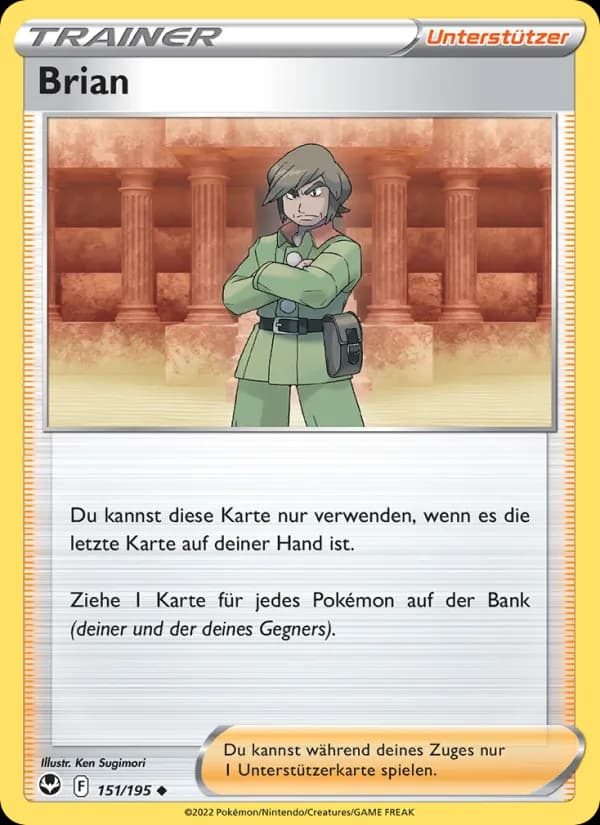 Brian card in German