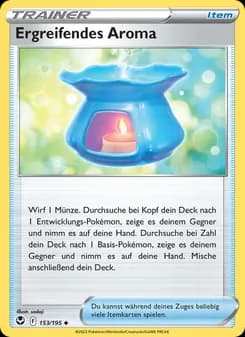 Ergreifendes Aroma card in German