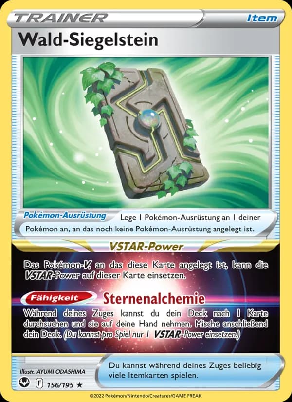 Wald-Siegelstein card in German