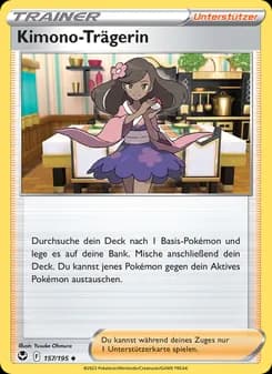 Kimono-Trägerin card in German