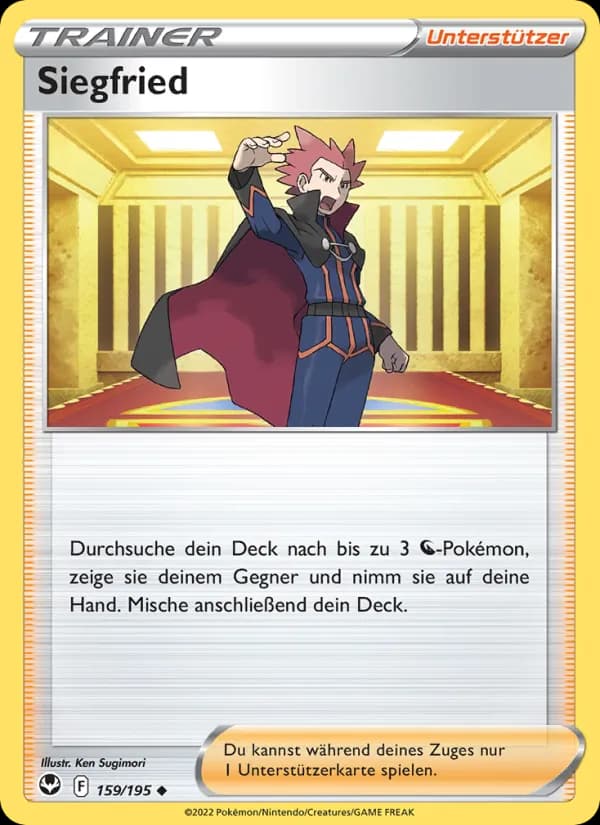 Siegfried card in German