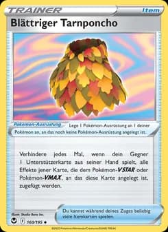 Blättriger Tarnponcho card in German