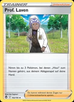 Prof. Laven card in German