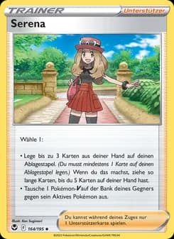 Serena card in German