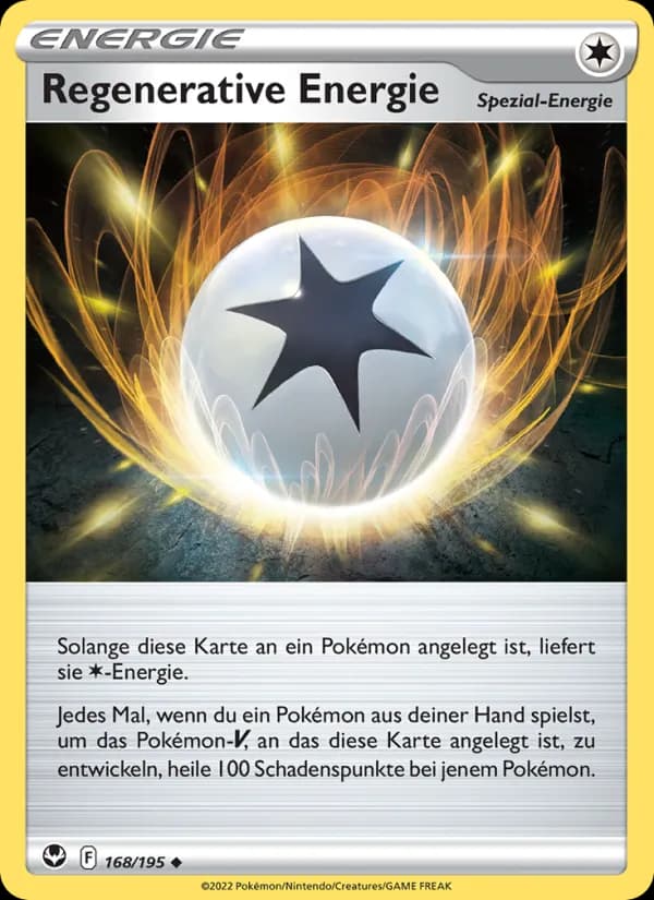 Regenerative Energie card in German