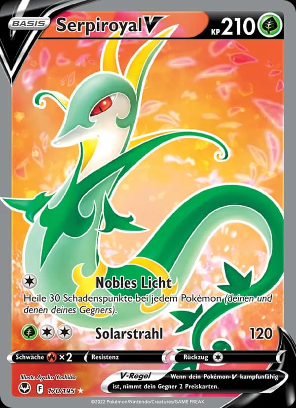 Serpiroyal V card in German