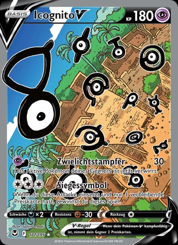 Icognito V card in German