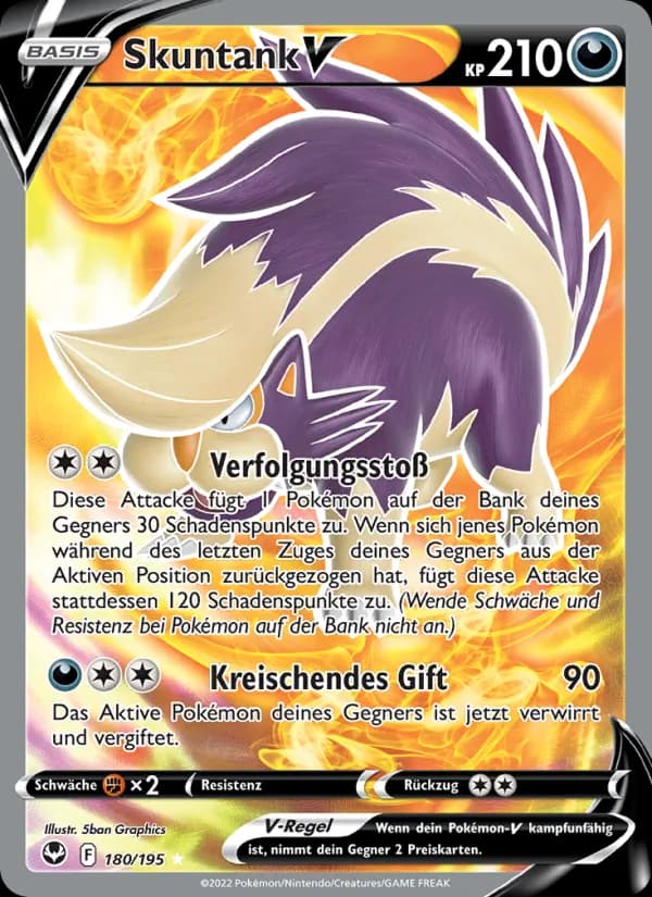 Skuntank V card in German