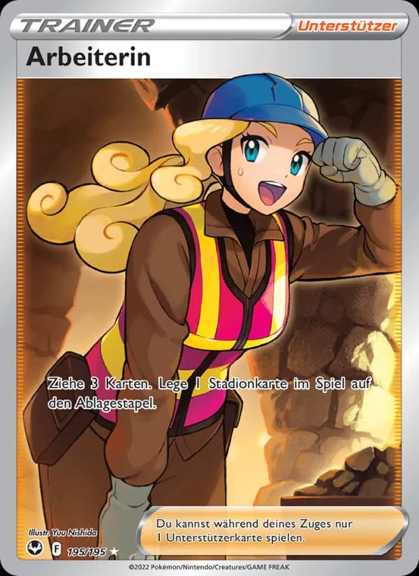 Arbeiterin card in German