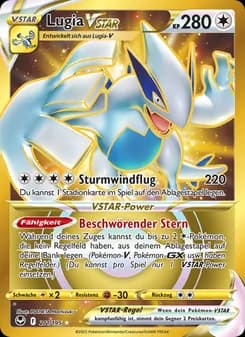 Lugia VSTAR card in German