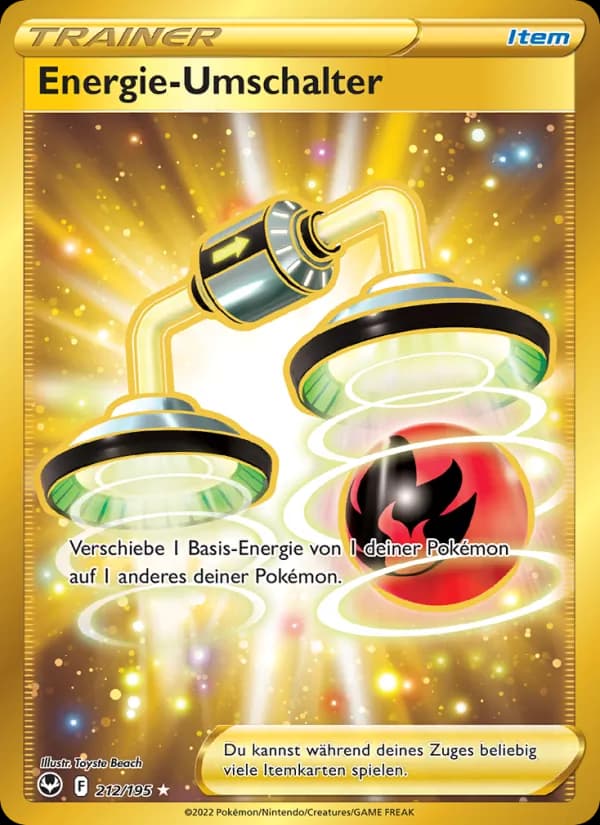 Energie-Umschalter card in German