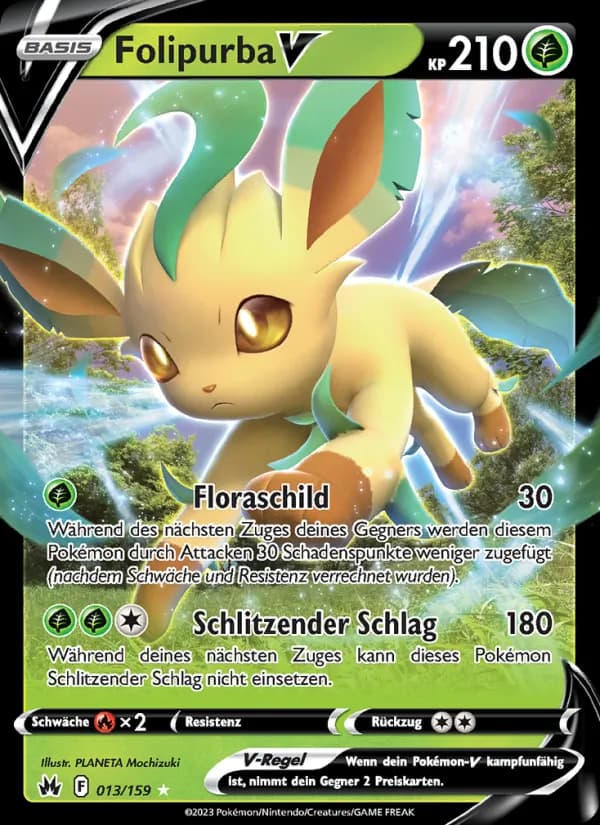 Folipurba V card in German