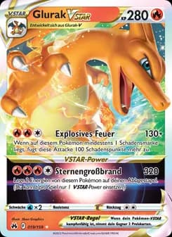 Glurak VSTAR card in German