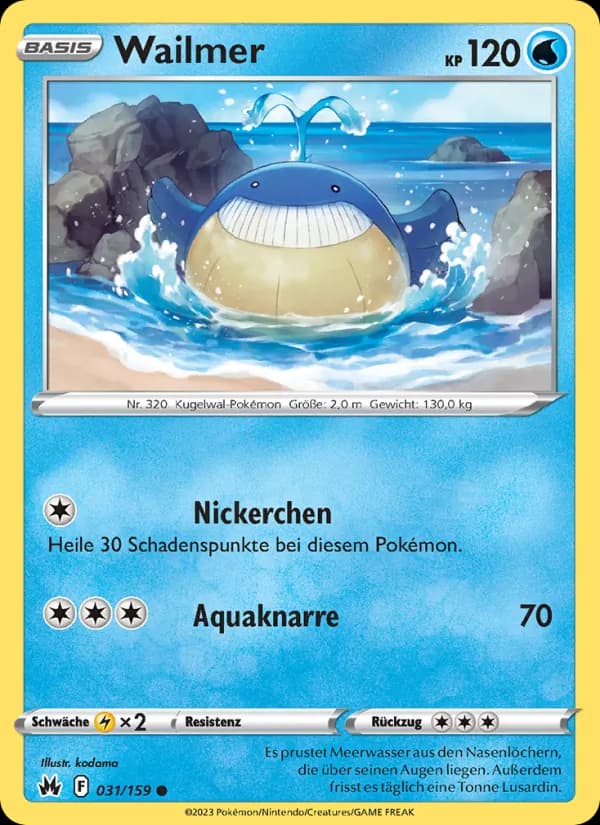 Wailmer card in German