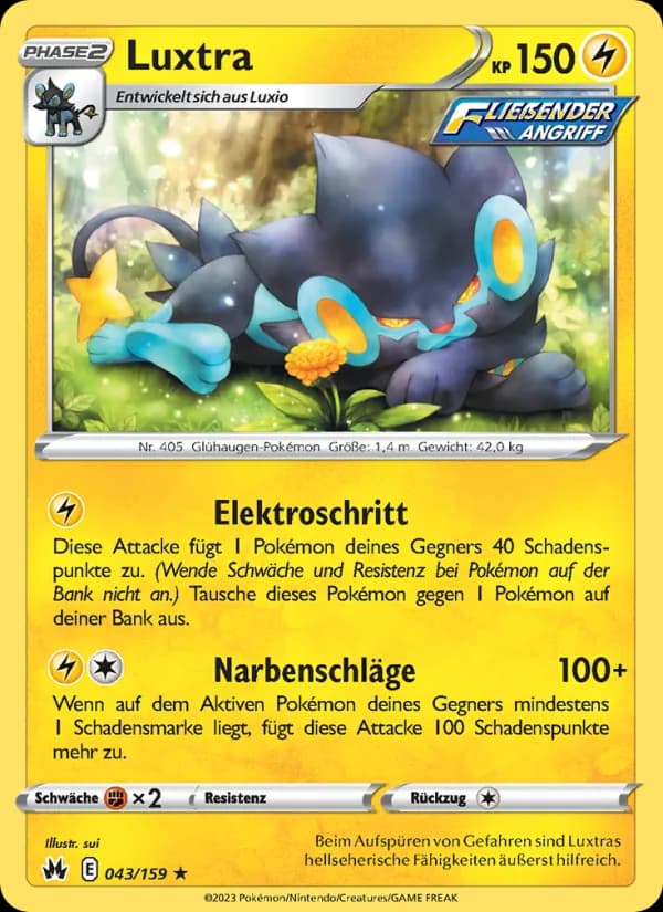 Luxtra card in German
