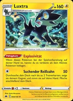 Luxtra card in German
