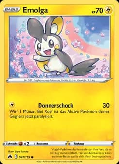 Emolga card in German