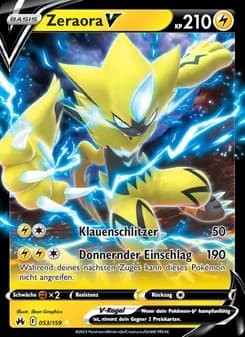 Zeraora V card in German