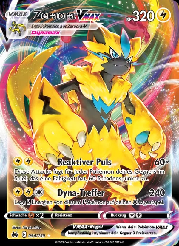 Zeraora VMAX card in German