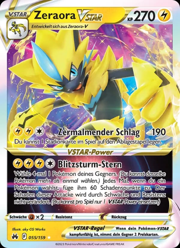Zeraora VSTAR card in German
