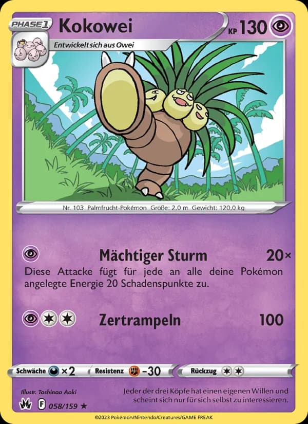 Kokowei card in German