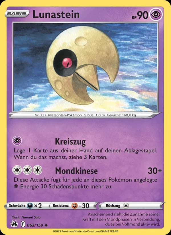 Lunastein card in German
