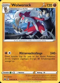 Wolwerock card in German