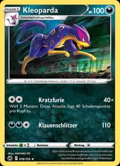 Kleoparda card in German