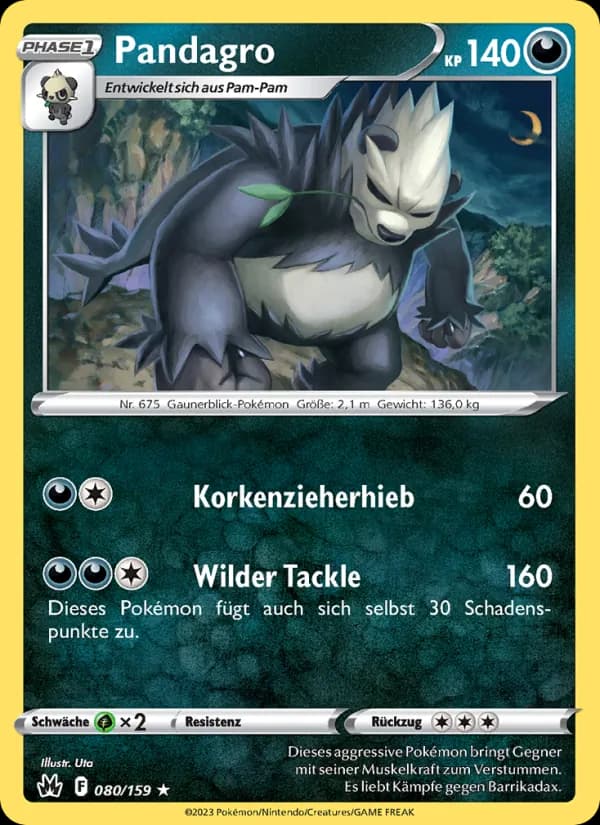 Pandagro card in German